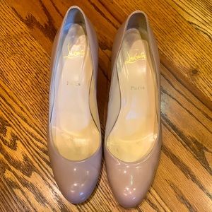 Christian Louboutin Nude Round Toe Heel